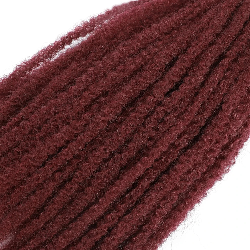 Cheveux à tresser Marley Twist 18" | Tresses au crochet | Extensions de cheveux crépus Afro Twist | Couleurs Ombré | 30 mèches/paquet