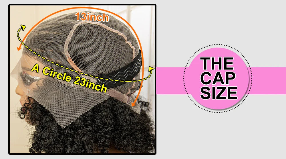 Perruque tressée afro en dentelle complète de qualité supérieure - Perruque tressée courte de 8 pouces avec tresses kinky bouclées et cheveux de bébé - Aspect naturel