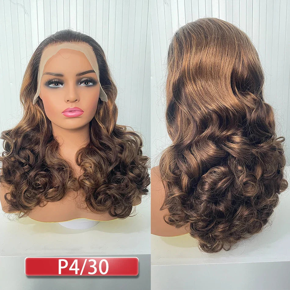 100 % Cheveux Humains | Mèches | Ombré | Double Tissé | Brésilien | Remy | Ondulations Serrées | Full Fumi | Tissage Ondulé | Perruques en Dentelle Cheveux Ondulés