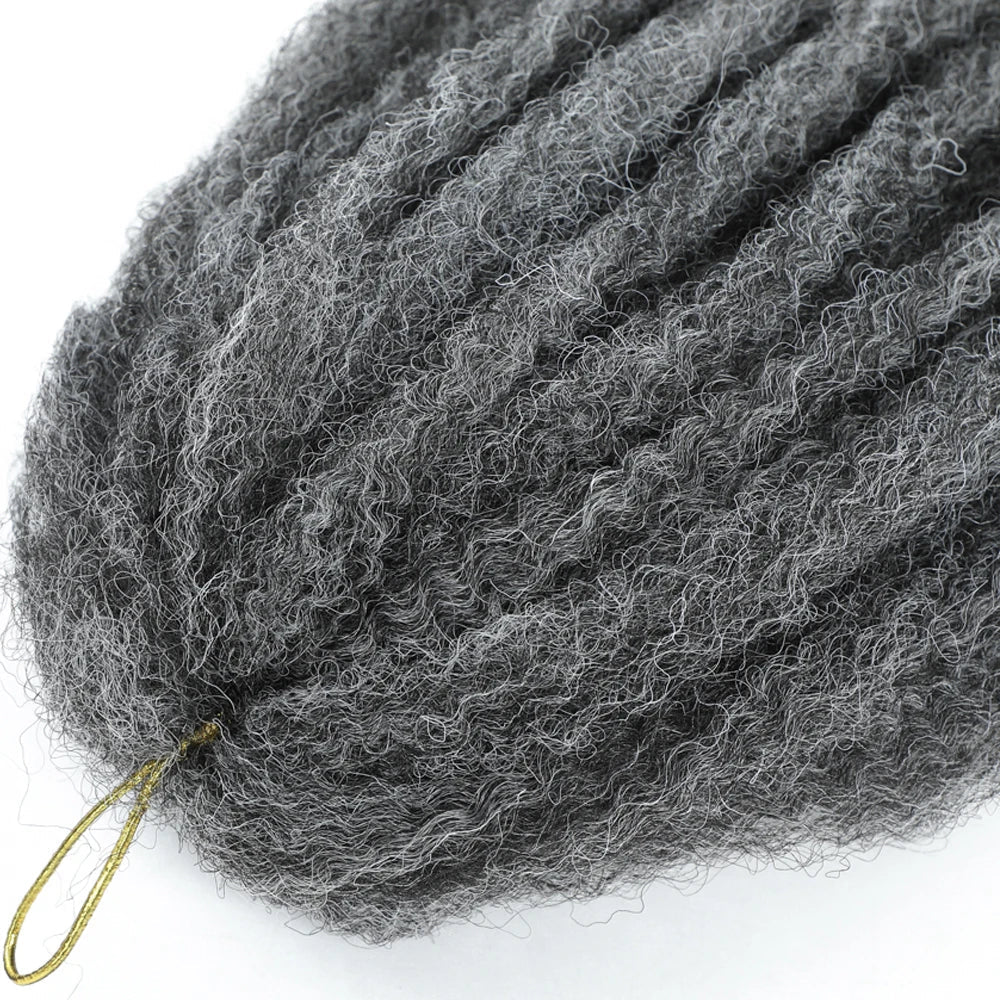 Cheveux à tresser Marley Twist 18" | Tresses au crochet | Extensions de cheveux crépus Afro Twist | Couleurs Ombré | 30 mèches/paquet