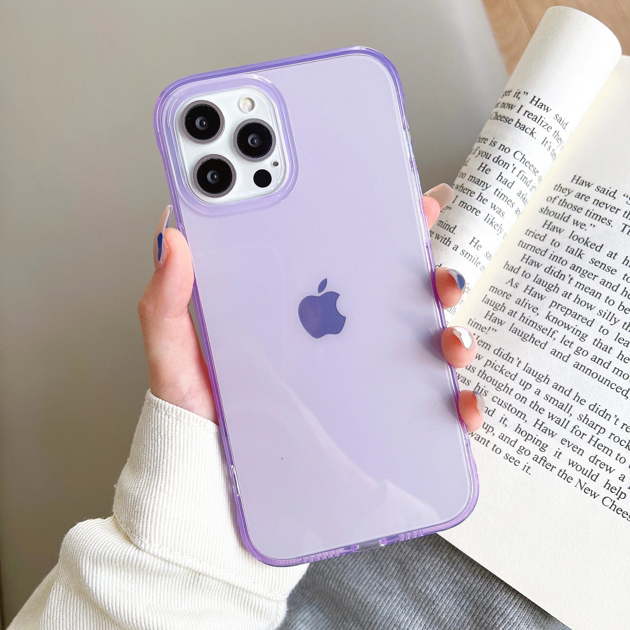 Coque iPhone Couleur Bonbon Transparente