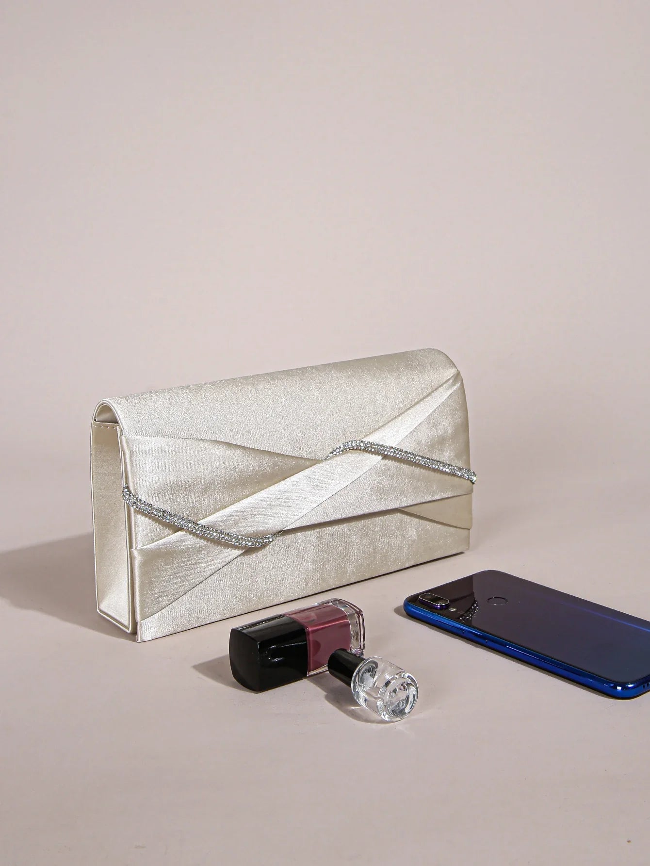 Pochette pour femmes et sac de soirée | Sacs à main ruchés en corde de cristal étincelante et pochette à paillettes pour jeunes femmes