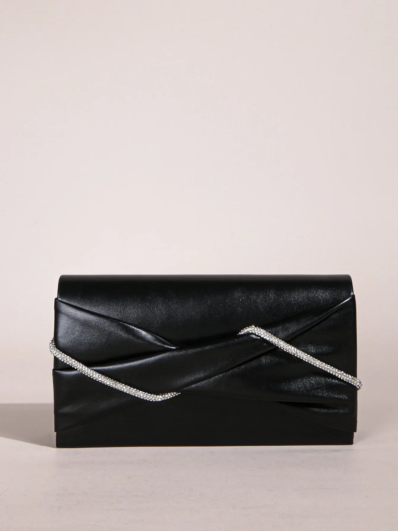 Pochette pour femmes et sac de soirée | Sacs à main ruchés en corde de cristal étincelante et pochette à paillettes pour jeunes femmes