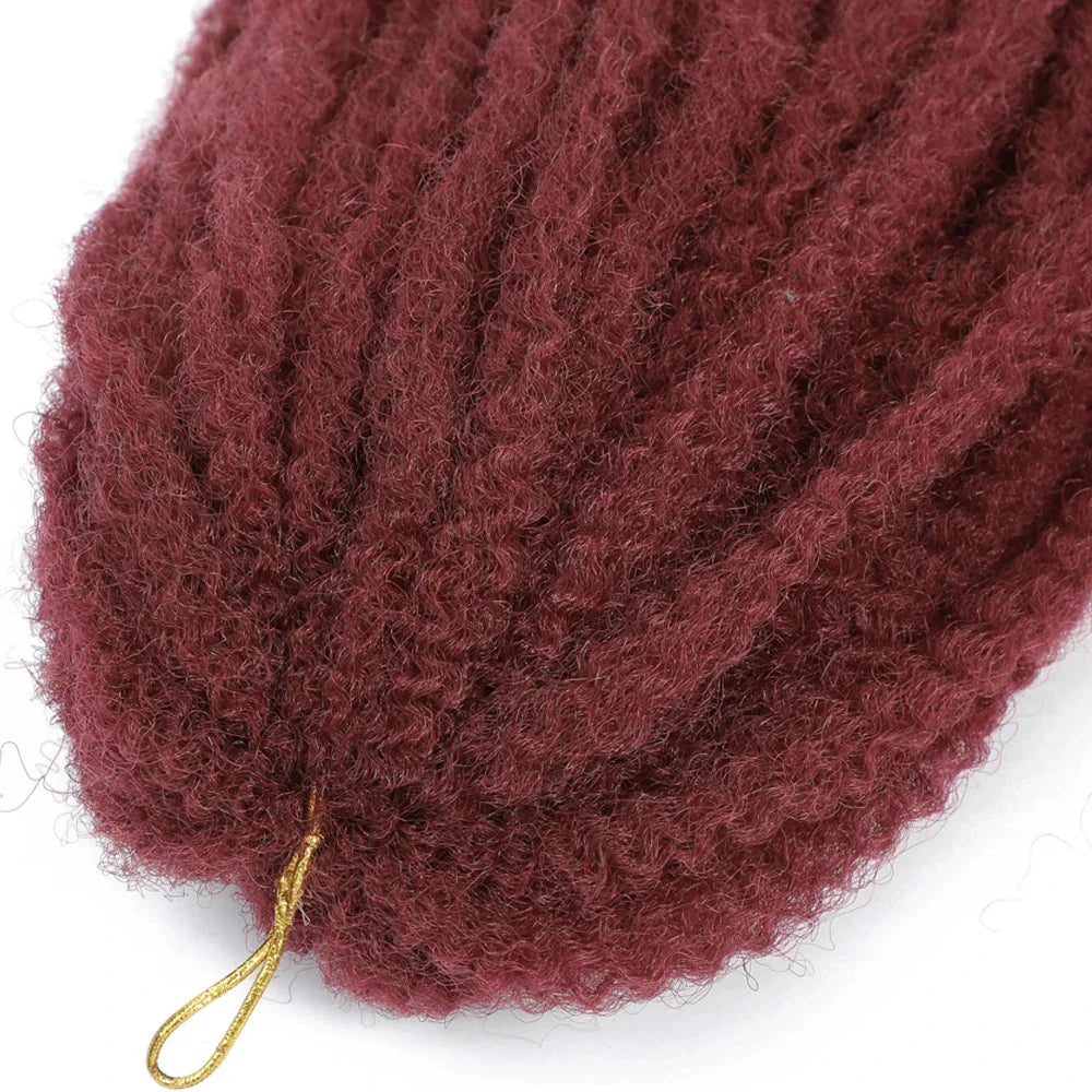 Cheveux à tresser Marley Twist 18" | Tresses au crochet | Extensions de cheveux crépus Afro Twist | Couleurs Ombré | 30 mèches/paquet