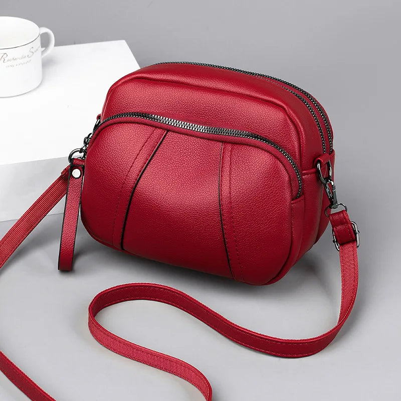 Sac bandoulière décontracté en cuir PU pour femme | Sac à main en coquillage (Petit sac messager à bandoulière de luxe pour femme)