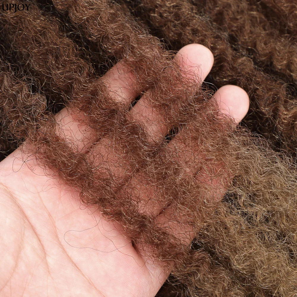 Cheveux à tresser Marley Twist 18" | Tresses au crochet | Extensions de cheveux crépus Afro Twist | Couleurs Ombré | 30 mèches/paquet