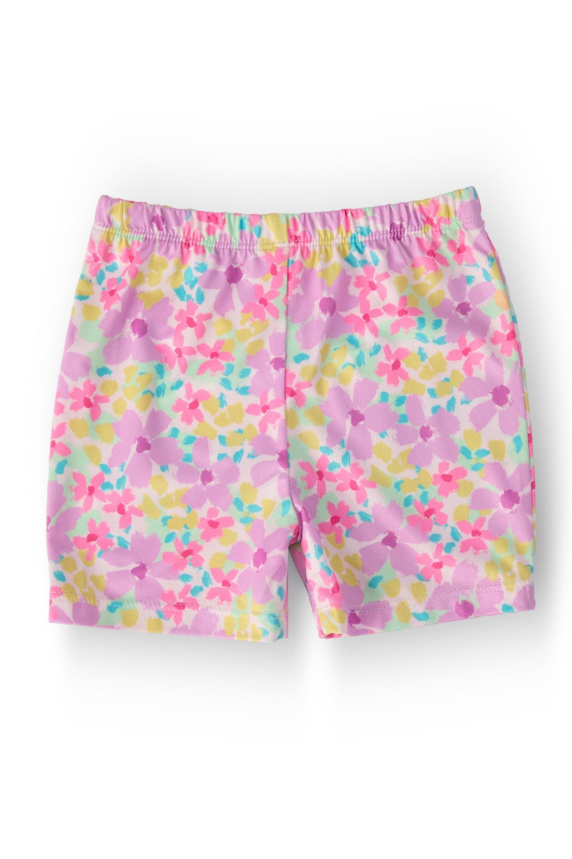 Shorts froncés aquarelle d'été