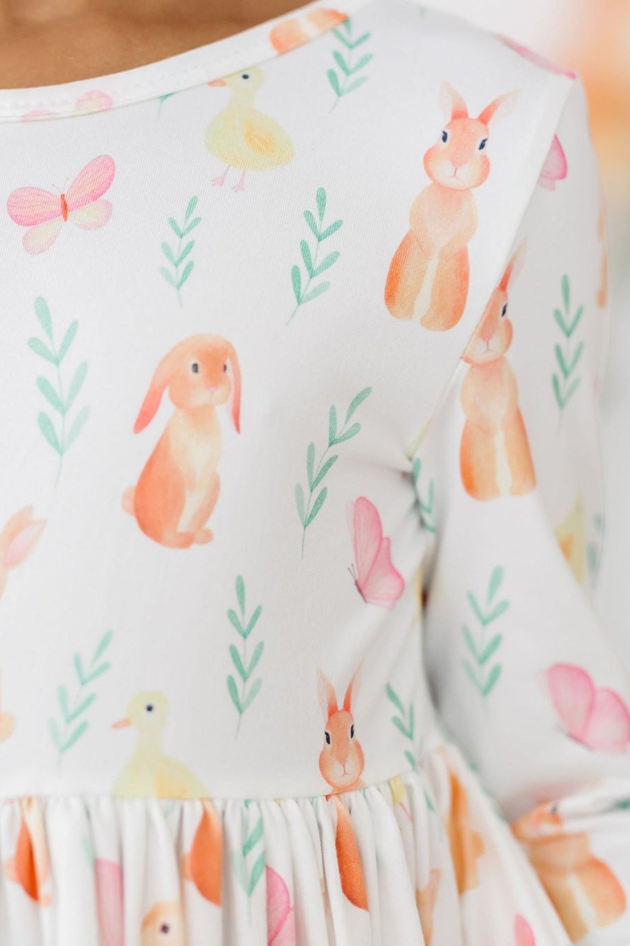 Robe tournante à poches et manches 3/4 Sunny Bunnies