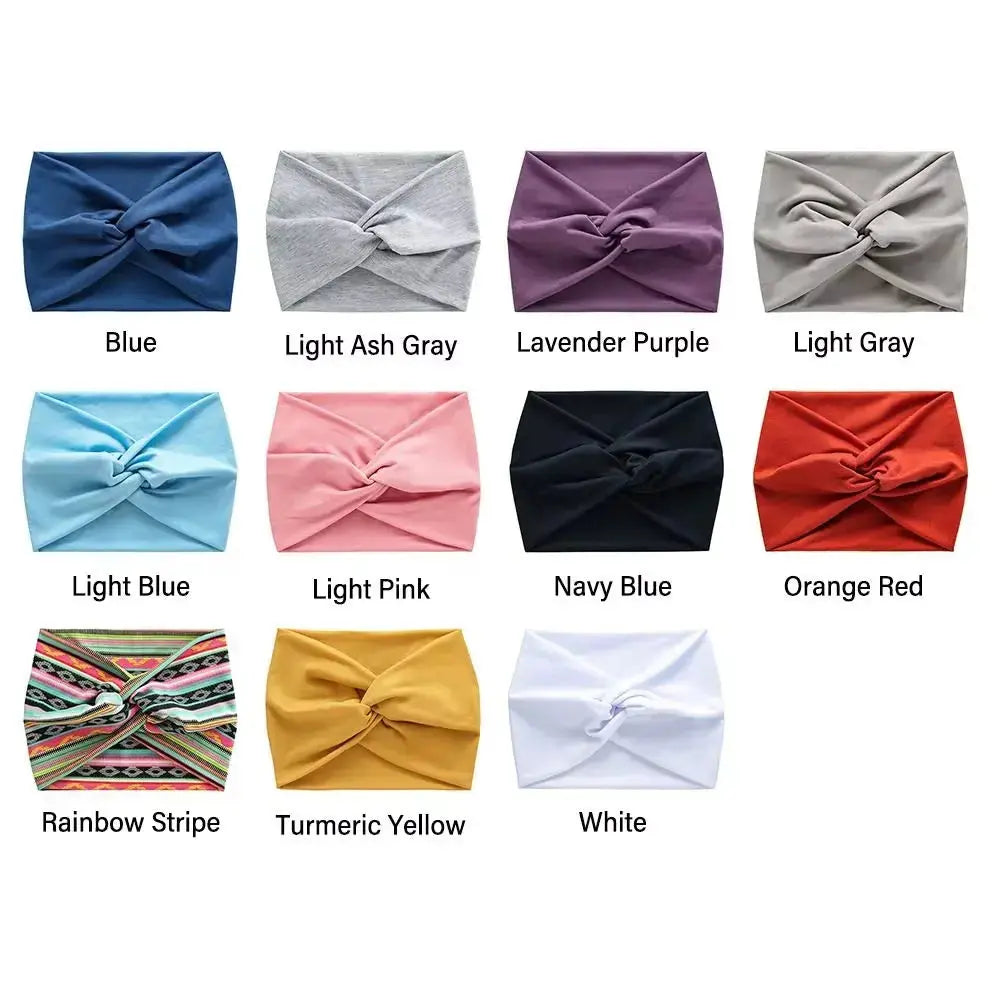 Turban Headband for Women – Wide Stretchy Hair Wrap (All Day Comfort)