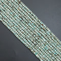 Genuine Larimar Rondelle Smooth Beads, 4x6mm/5x8mm, Sku#U1492