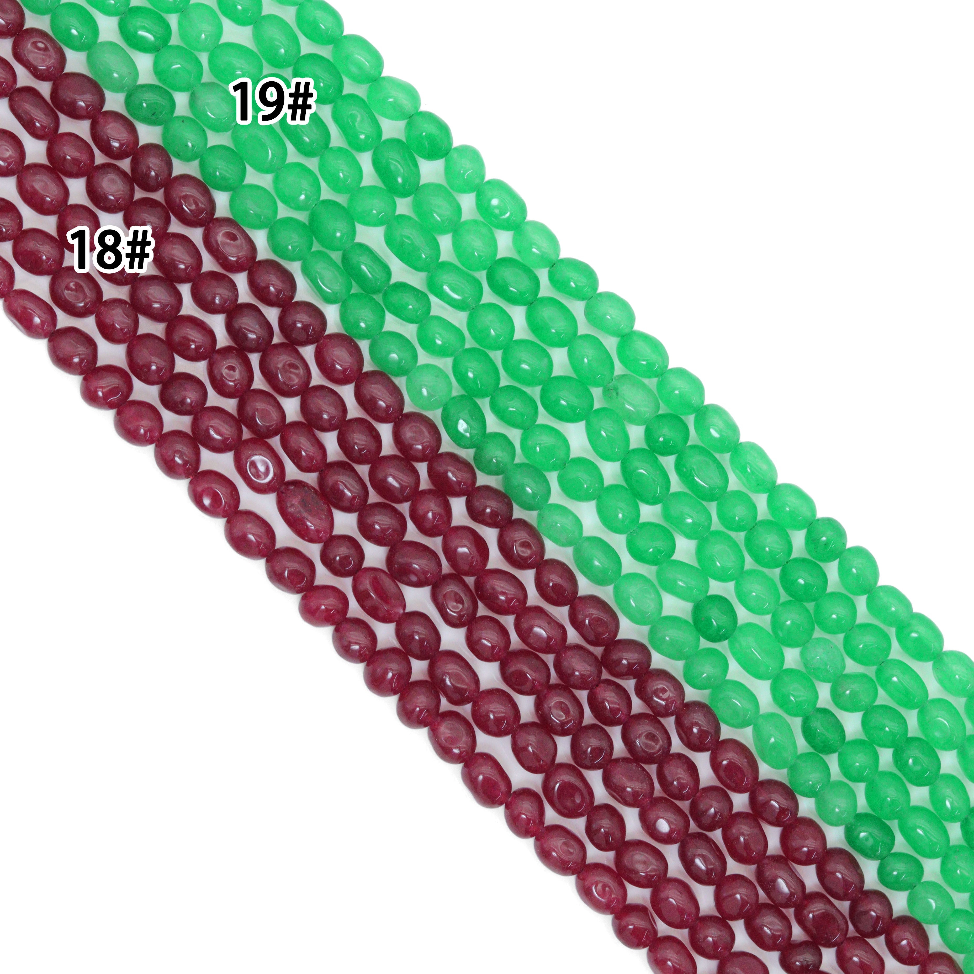 6x9mm Jade Smooth Oval Beads, Sku#U2149