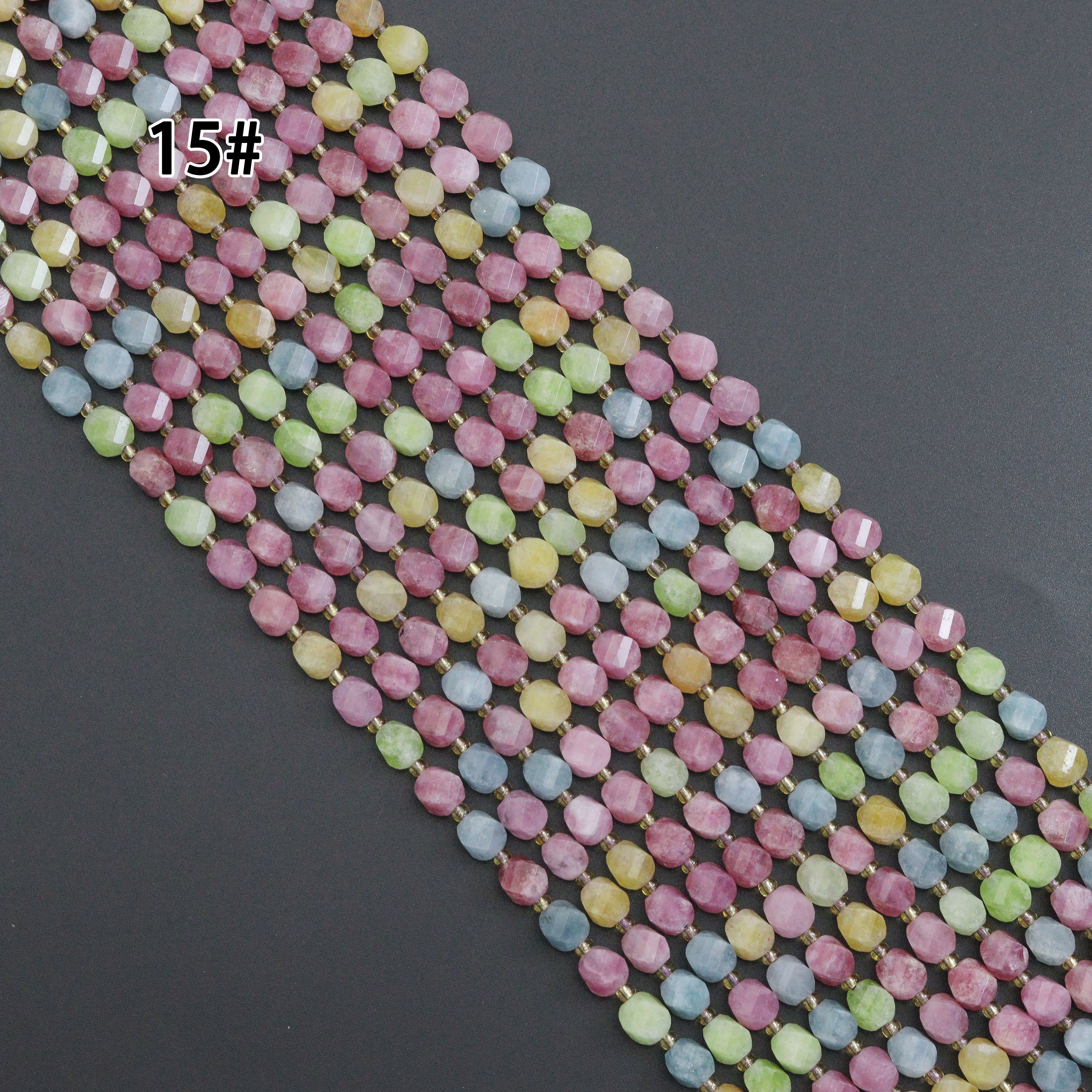 6x8mm Twisted Jade Bedas, Sku#U2242-1