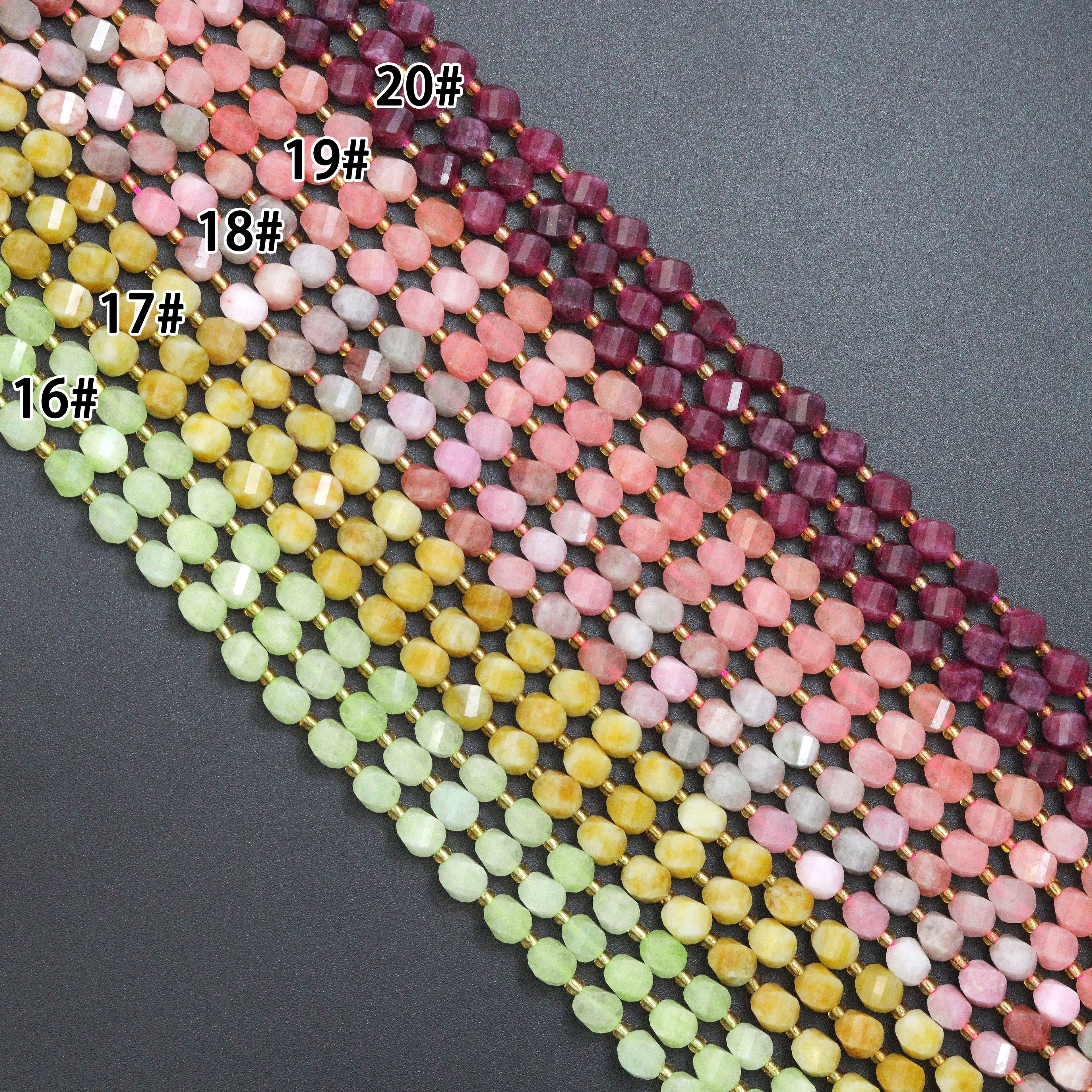 6x8mm Twisted Jade Bedas, Sku#U2242-1
