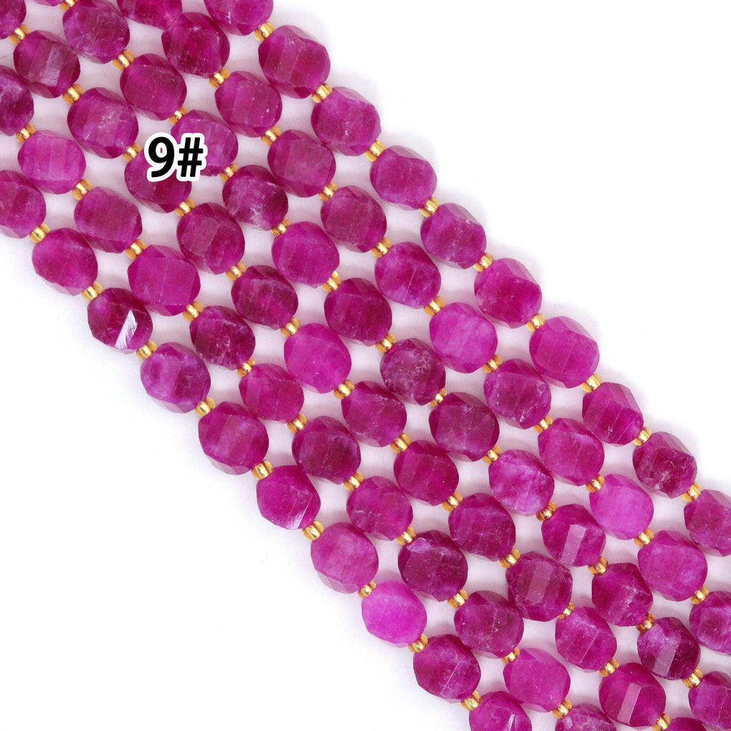 15 color 10mm Twisted Jade Beads, Sku#U2242-2
