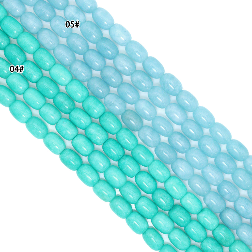 10x14mm Barrel Shape Jade Beads, Sku#U2259