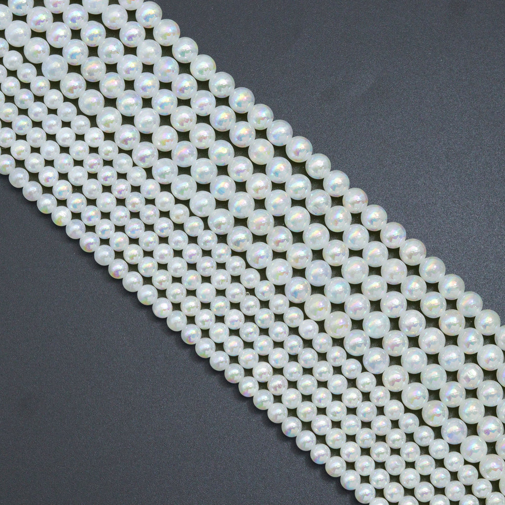 New AB Mystic Selanite beads, 6mm/8mm/10mm Selanite beads, Sku#U2329