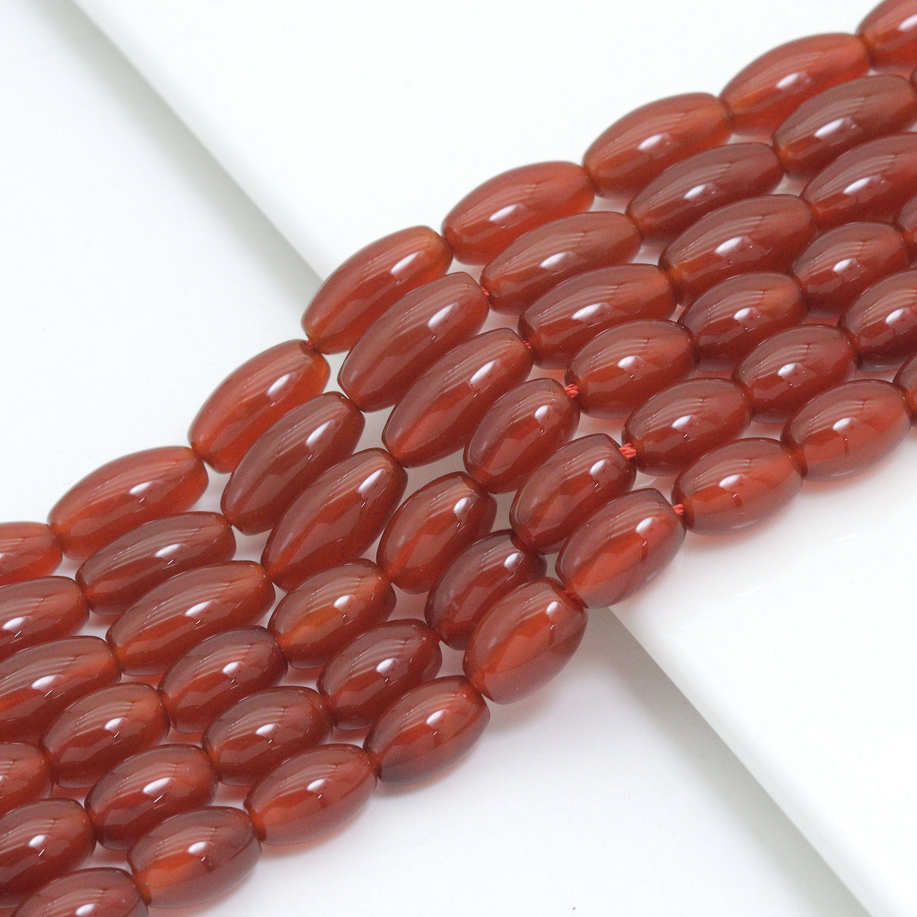 8x12mm/8x16mm Rice Shape Carnelian Beads, Sku#U2348