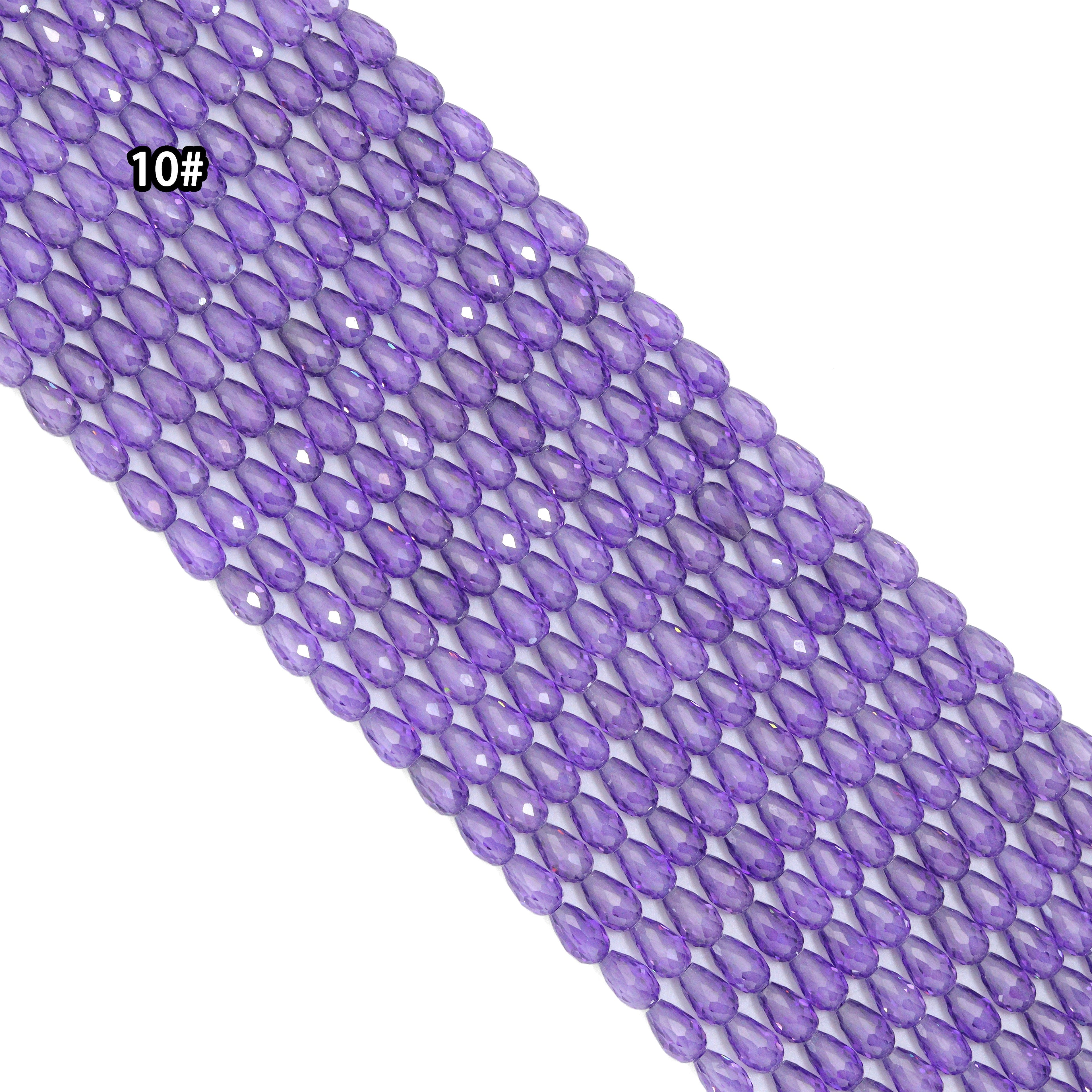 13 Colors Teardrop Shape Cubic Zirconia Beads, 4X6mm Rice Shape CZ beads, sku#U2364
