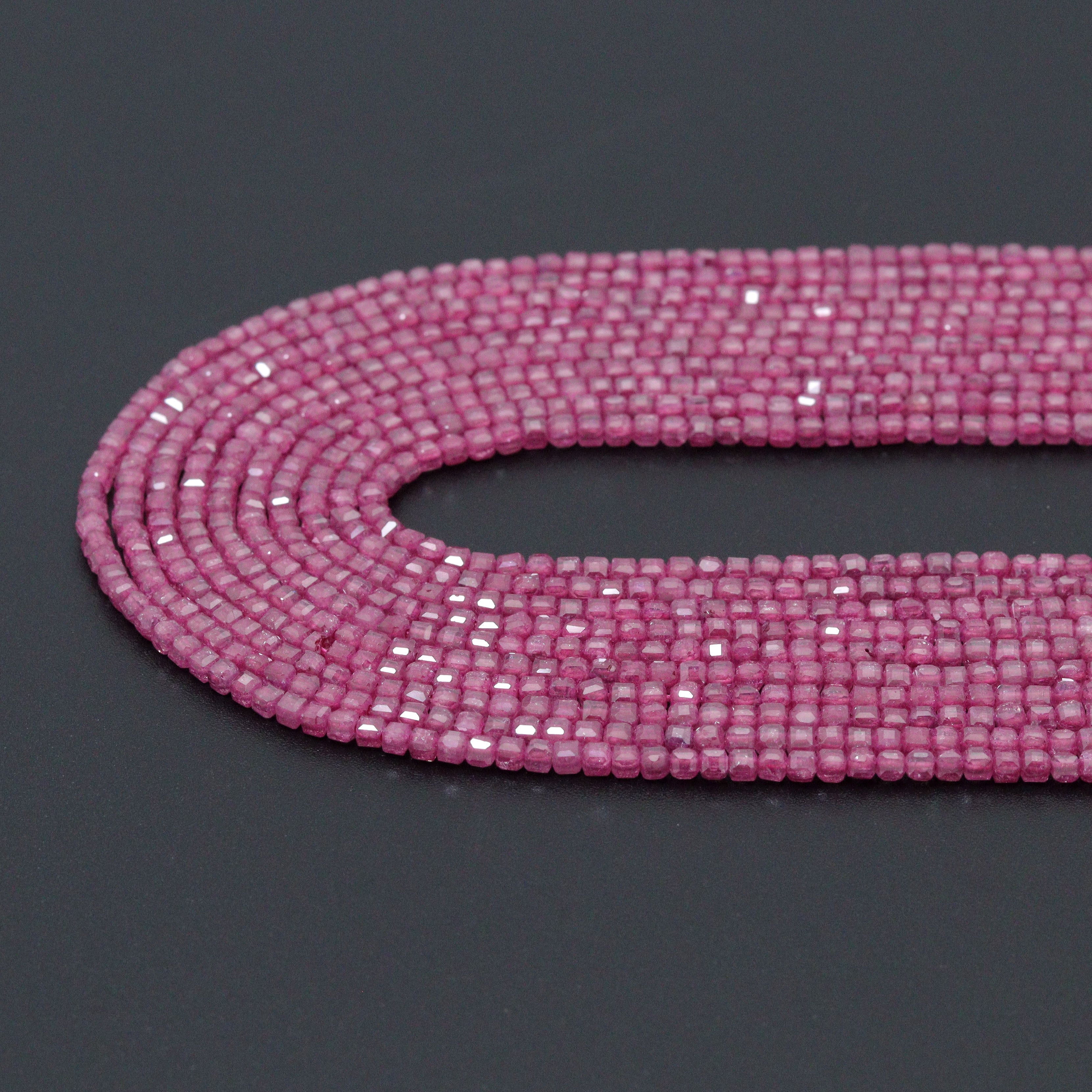 2.5mm Cube Shape Cubic Zirconia Beads, 16inch full strand, sku#U2368