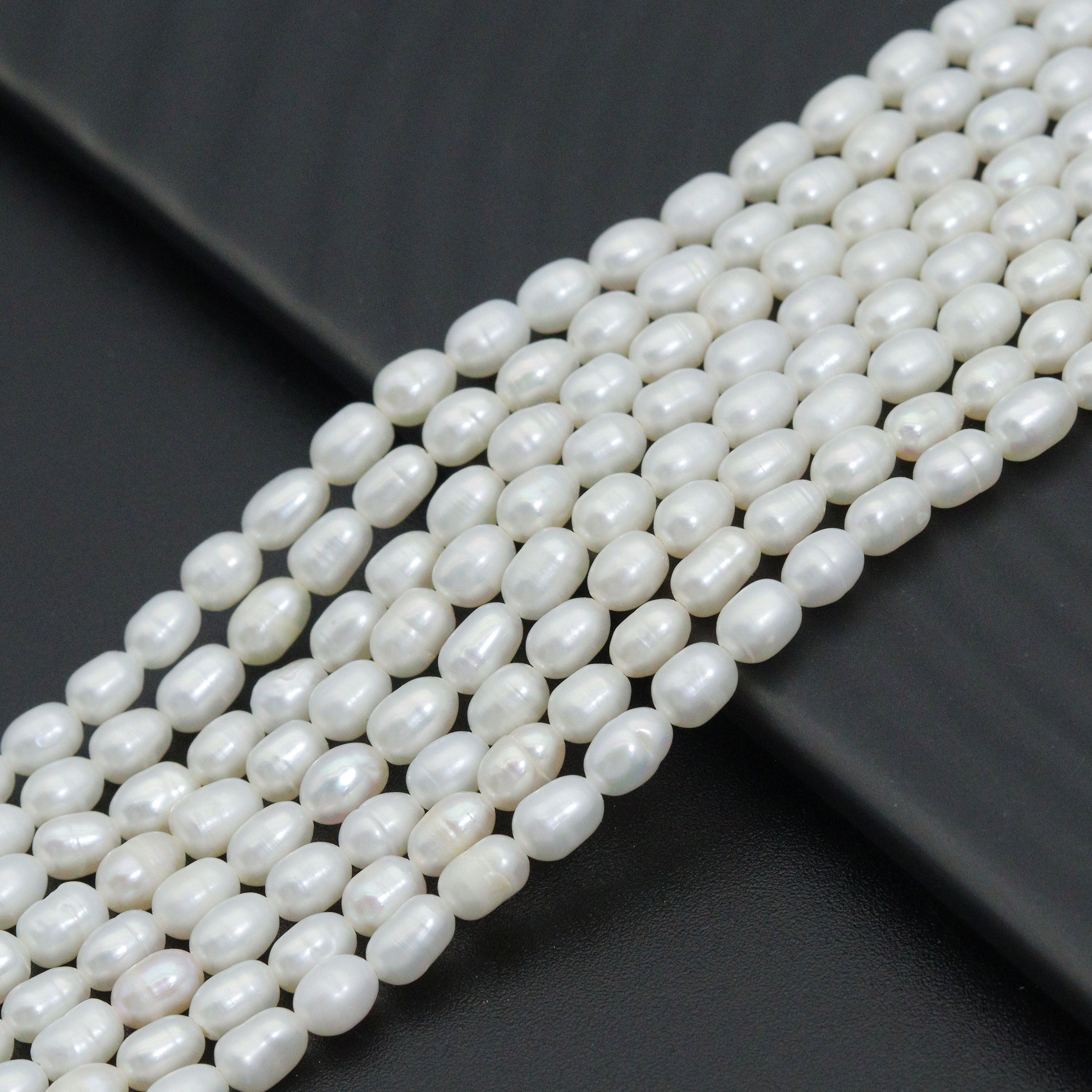 Natural White Freshwater Pearl Rice Shape Pearl, 4-5mm size, 16inch strand, sku#U2369