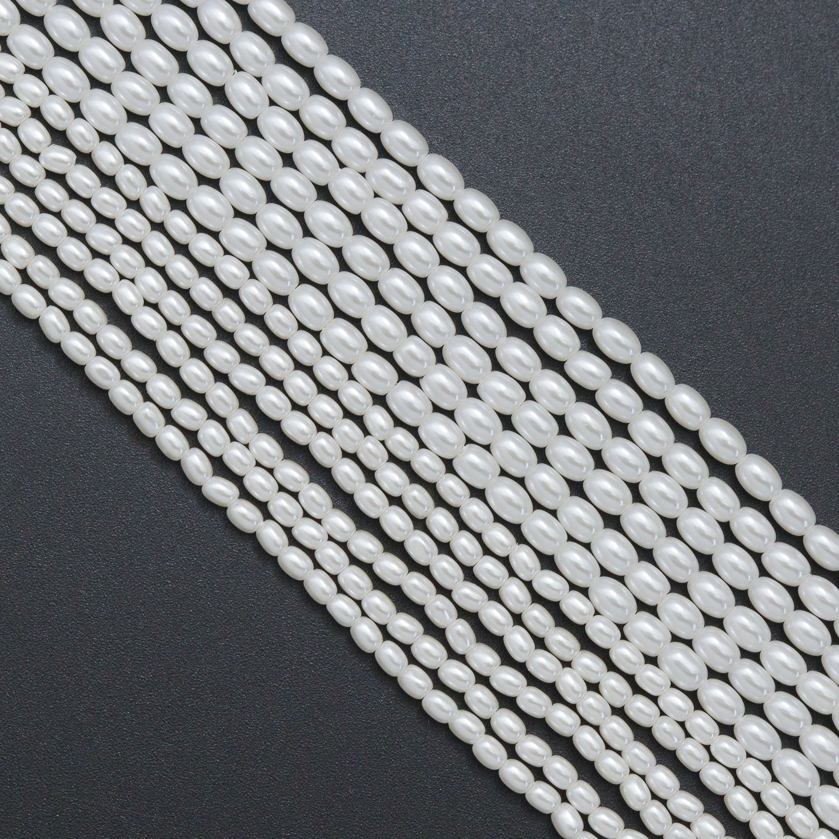 High Quality Rice Shape Swarovski Pearl Beads, U2380