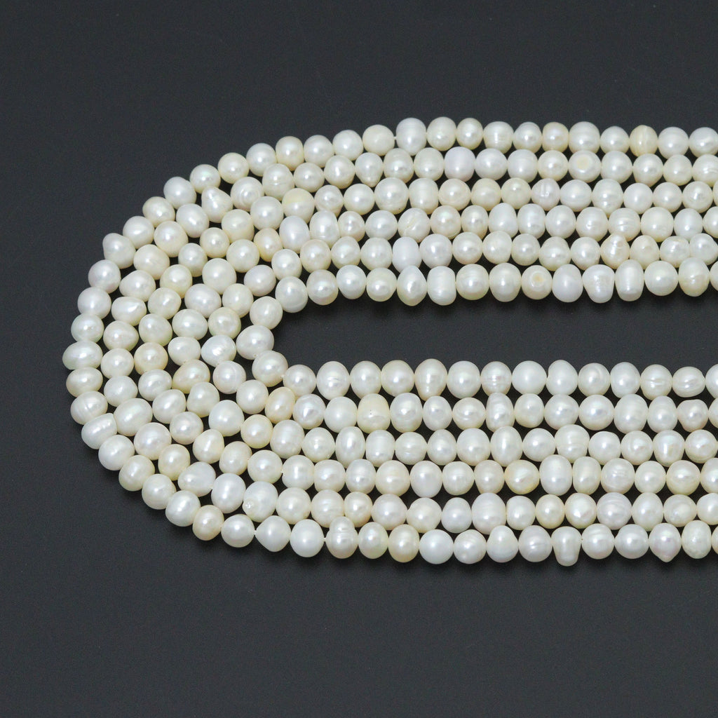 6-7mm Quality Natural Potato Freshwater Pearl Beads, Sku#U2420