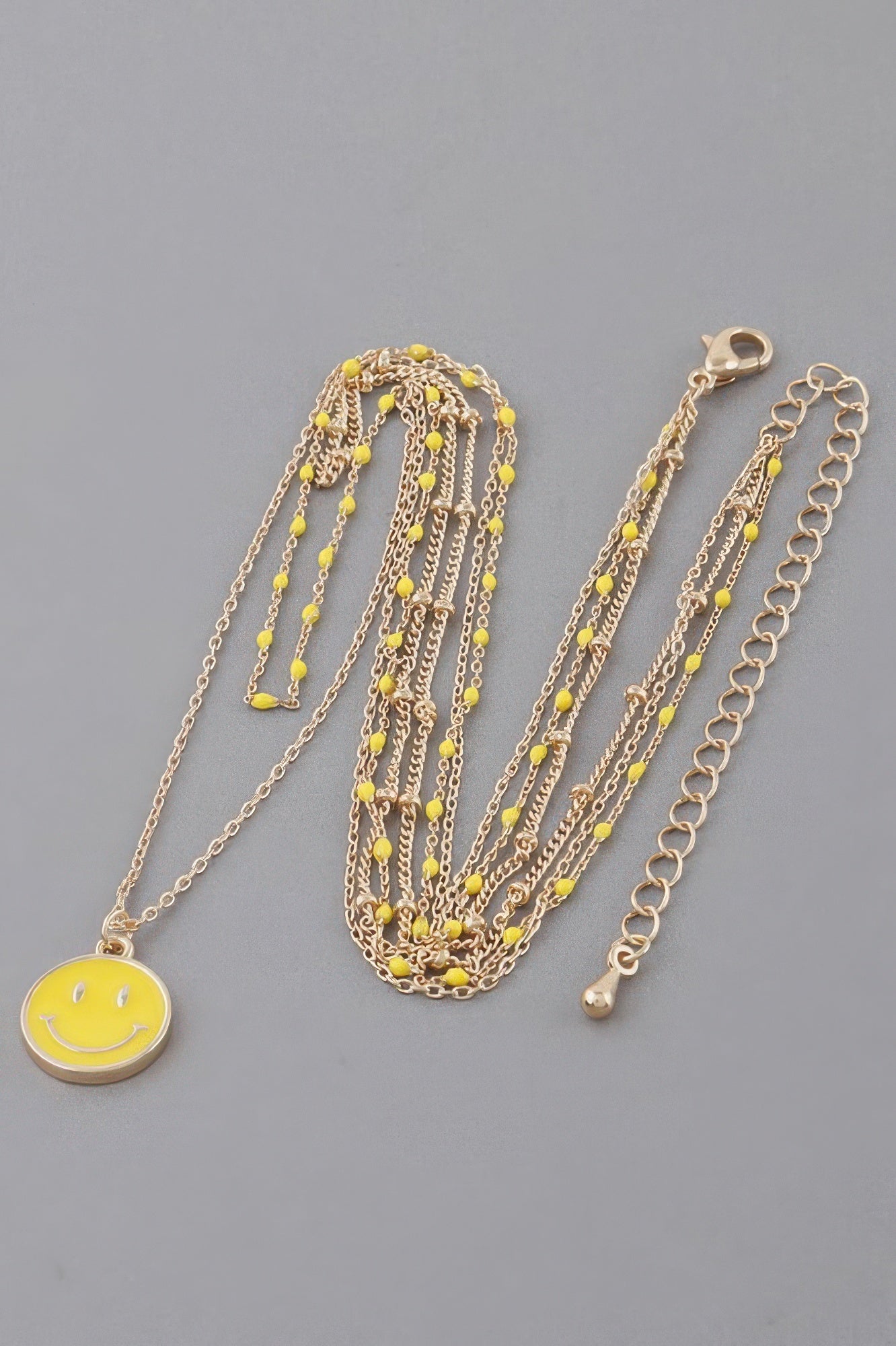 Multi Happy Face Necklace