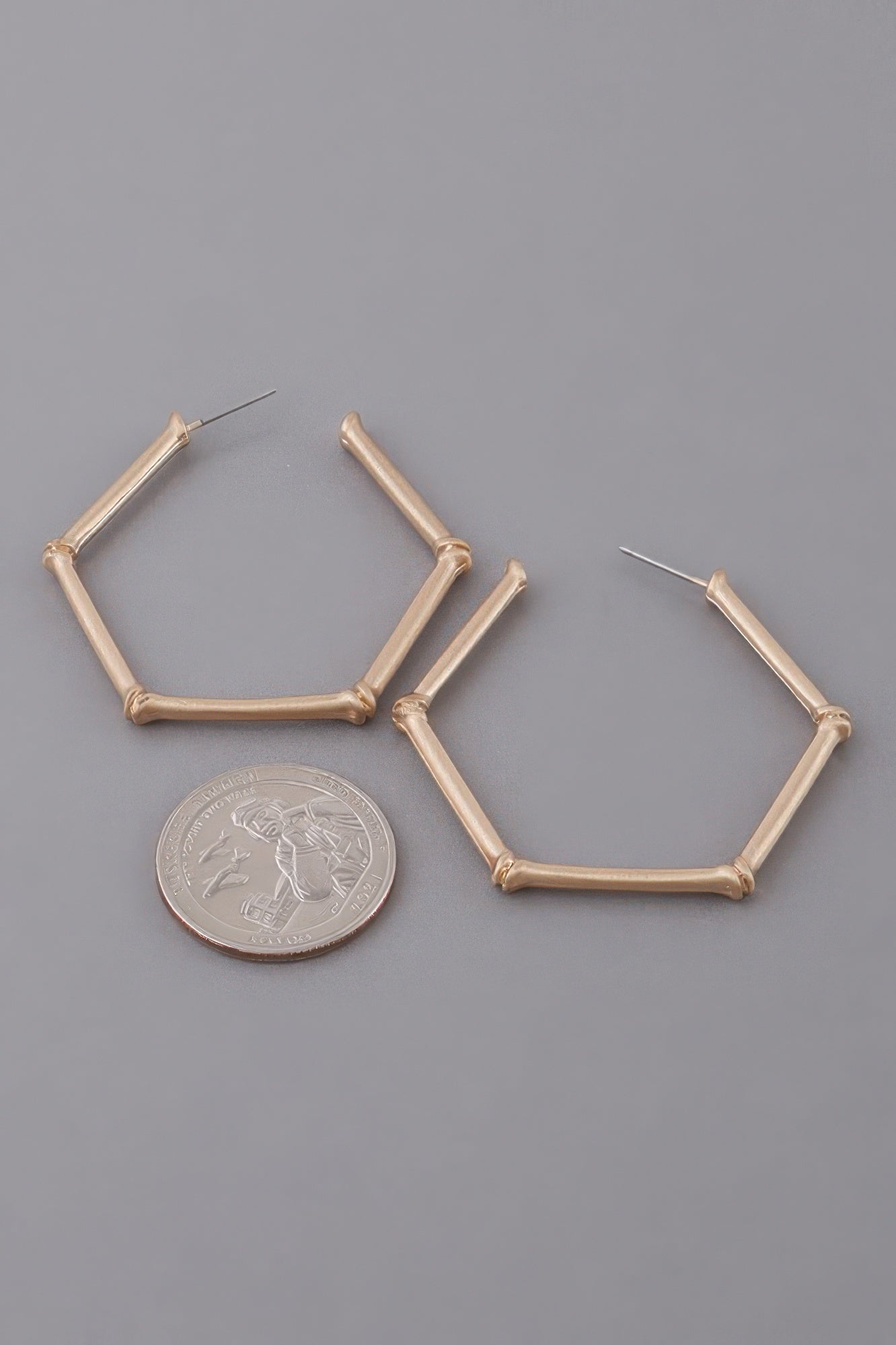 Hexagon Hoop Earrings