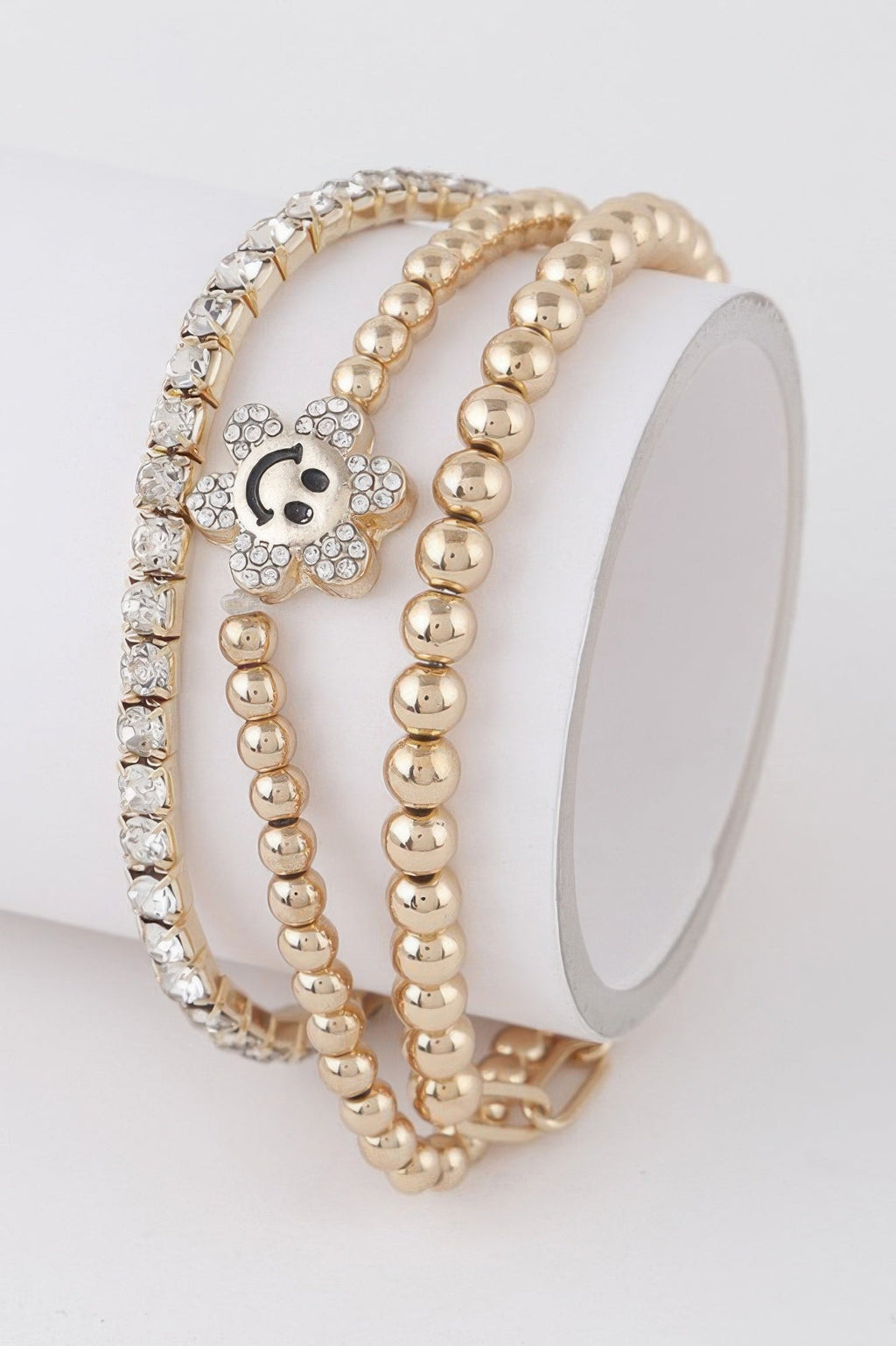 Bejeweled Happy Flower Bracelets
