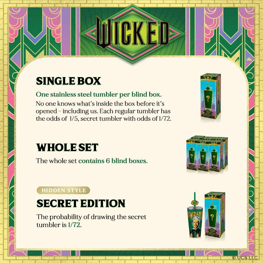 Gobelet à boîte mystère Wicked - 473 ml