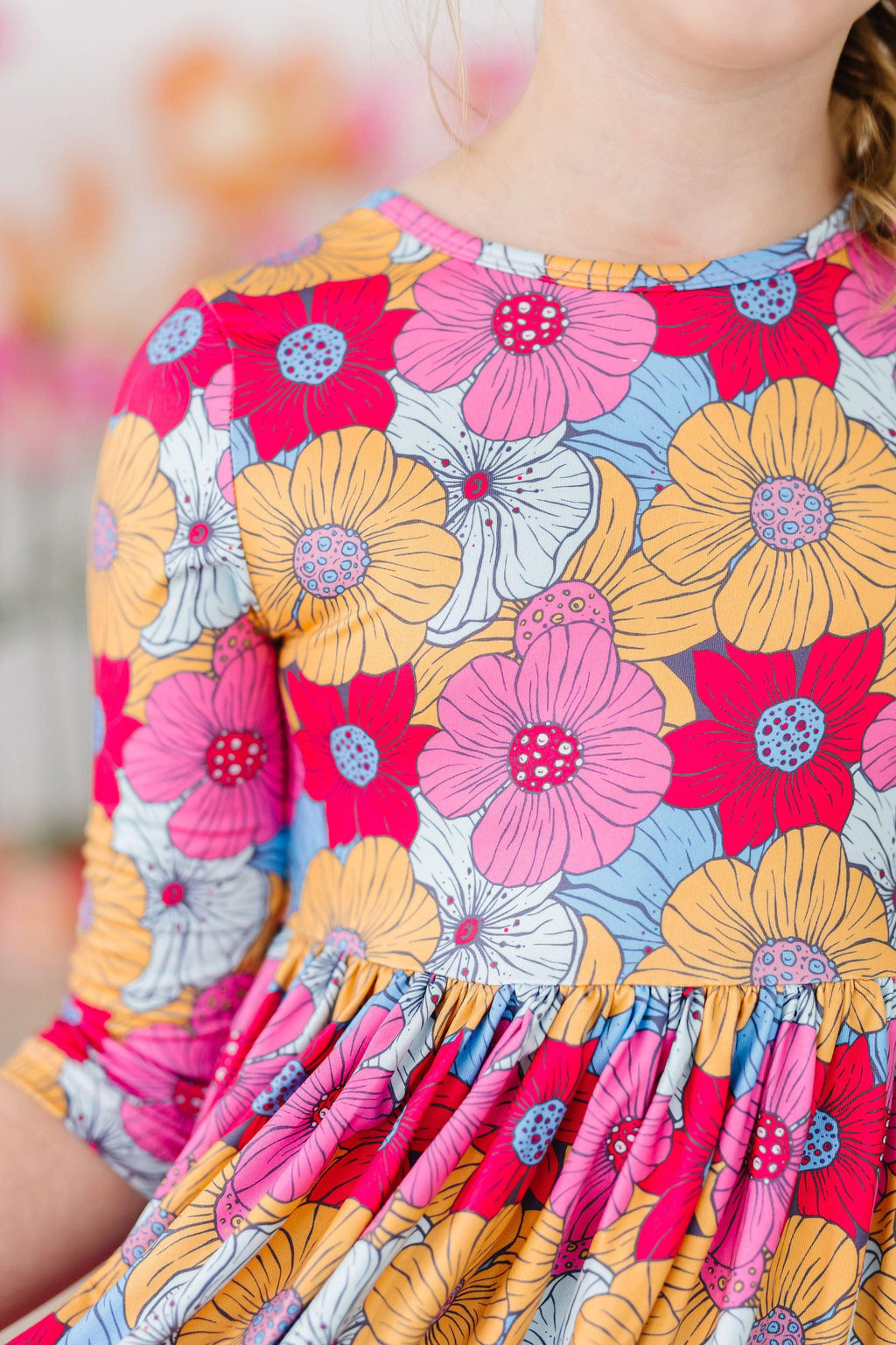 SOLDES Robe tourbillonnante à manches 3/4 et poches Wonderland Floral