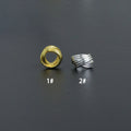 Gold Silver Twisted Knot Spacer beads, Swirl spacer for jewerly making, Sku#Y1069