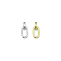 Gold Oval Link Lock Clasp Charm Holder, Sku#Y835