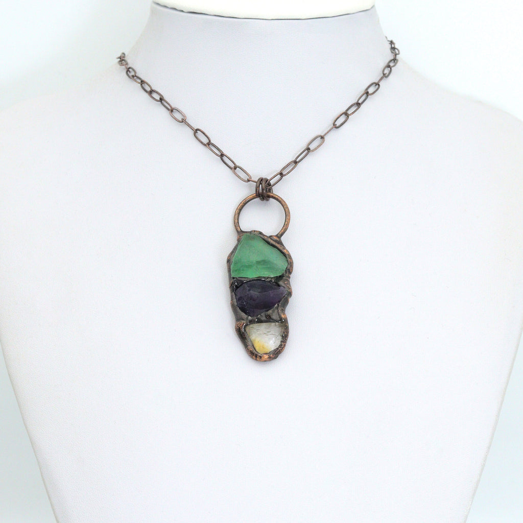 New!!! Natural Green Fluorite Pendant, Sku#YT07