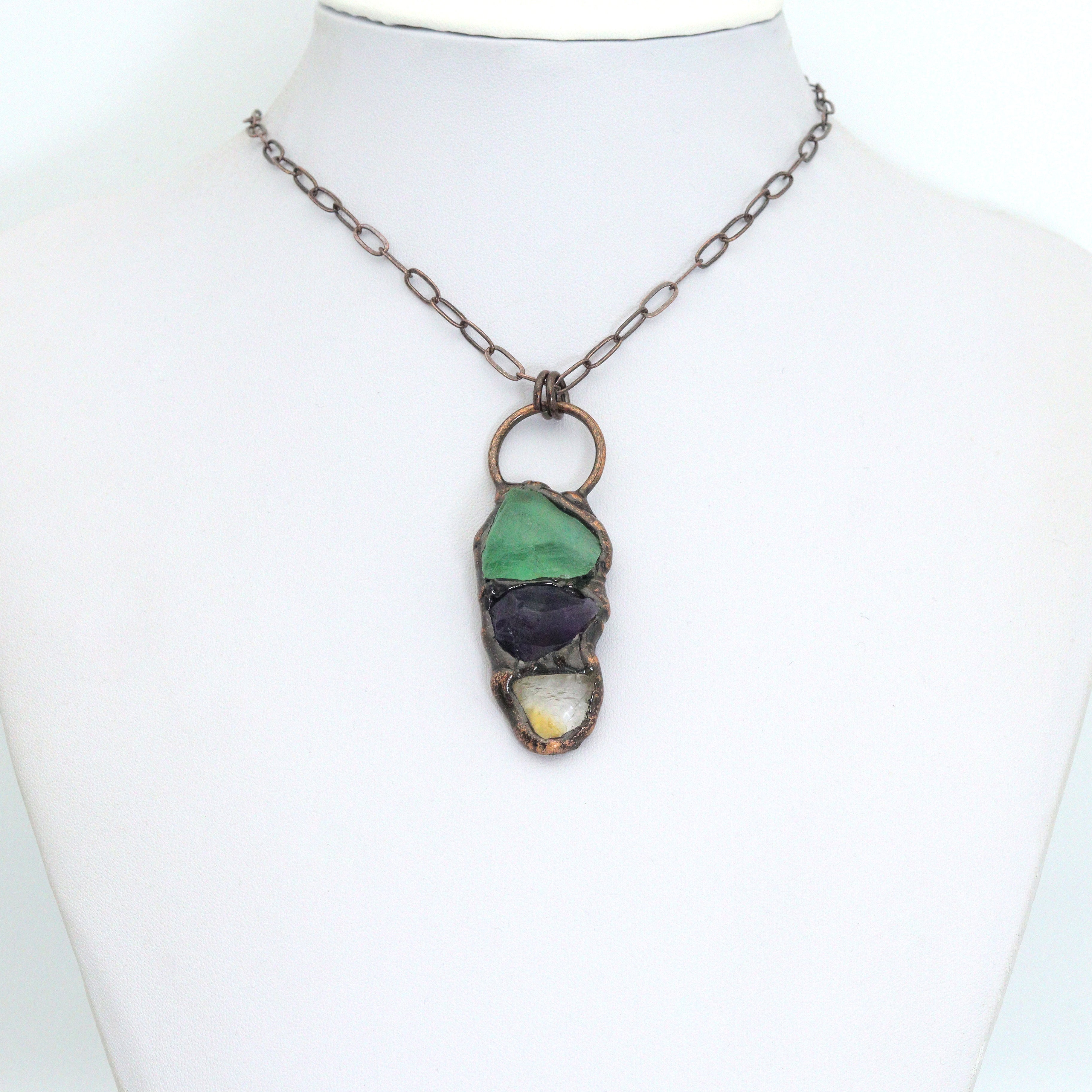 New!!! Natural Green Fluorite Pendant, Sku#YT07