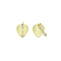 CZ Arrow On Heart Charm, Sku#Z1436