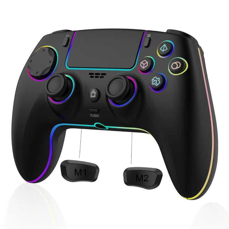 Revolutionary Anti-Stick Drift Wireless Controller for PS5, PC, Mac, Steam Deck & Mobile - Bluetooth 5.0 Gamepad with Hall Effect Sticks, Touchpad, 6-Axis Gyro, Turbo Function, 3.5mm Jack & Charging Cable!