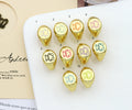 Enamel Bear On Round Adjustable Ring, Sku#X324