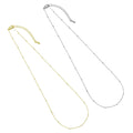 Gold Dainty Cube Chain Necklace, Sku#EF511