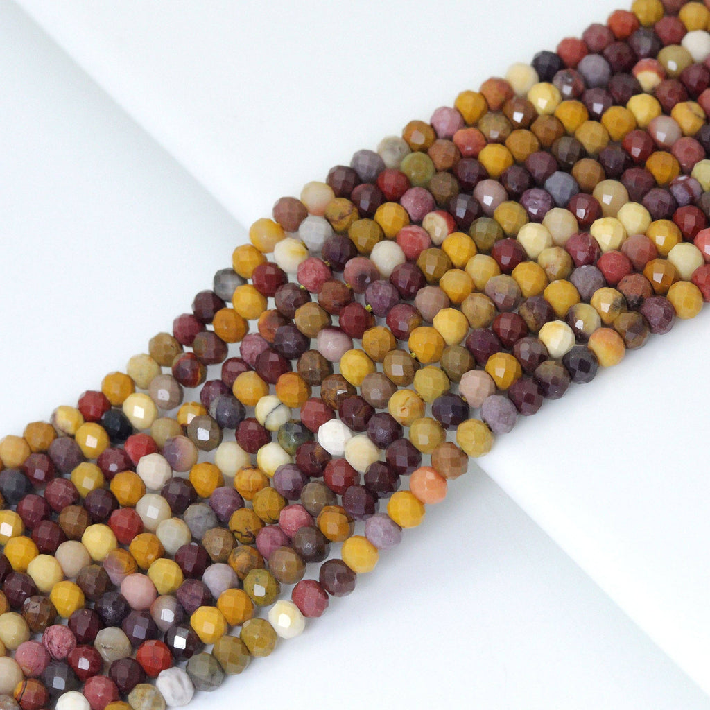 2x3mm genuine Mookaite Rondelle Faceted Beads, Sku#U2193-2