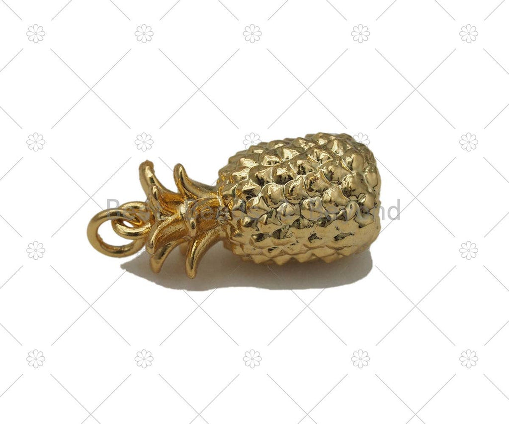 Gold Pineapple Charm, Sku#Y575