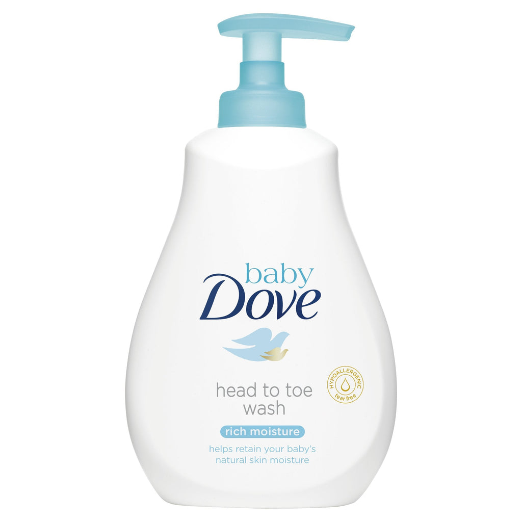 Baby Dove Gel lavant de la tête aux pieds hydratation riche 6 x 200 ml