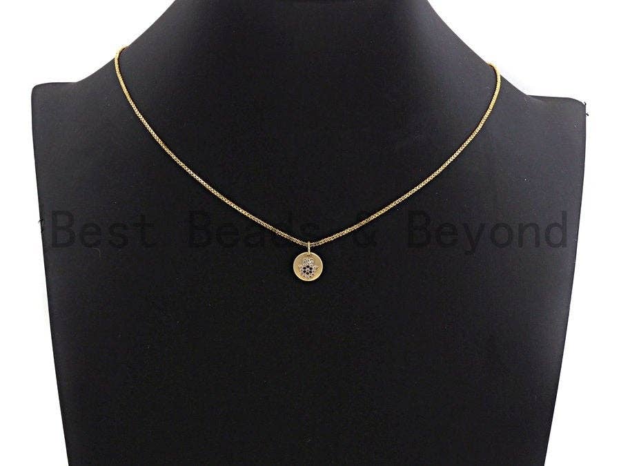 CUTE CZ Micro Pave Round With Hamsa Hand Pendant, Cubic Zirconia Hamsa Hand Charm, Silver/Gold Pendant,10x10mm,sku#Y210