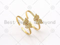CZ Micro Pave Butterfly Bracelet, Sku#LD143