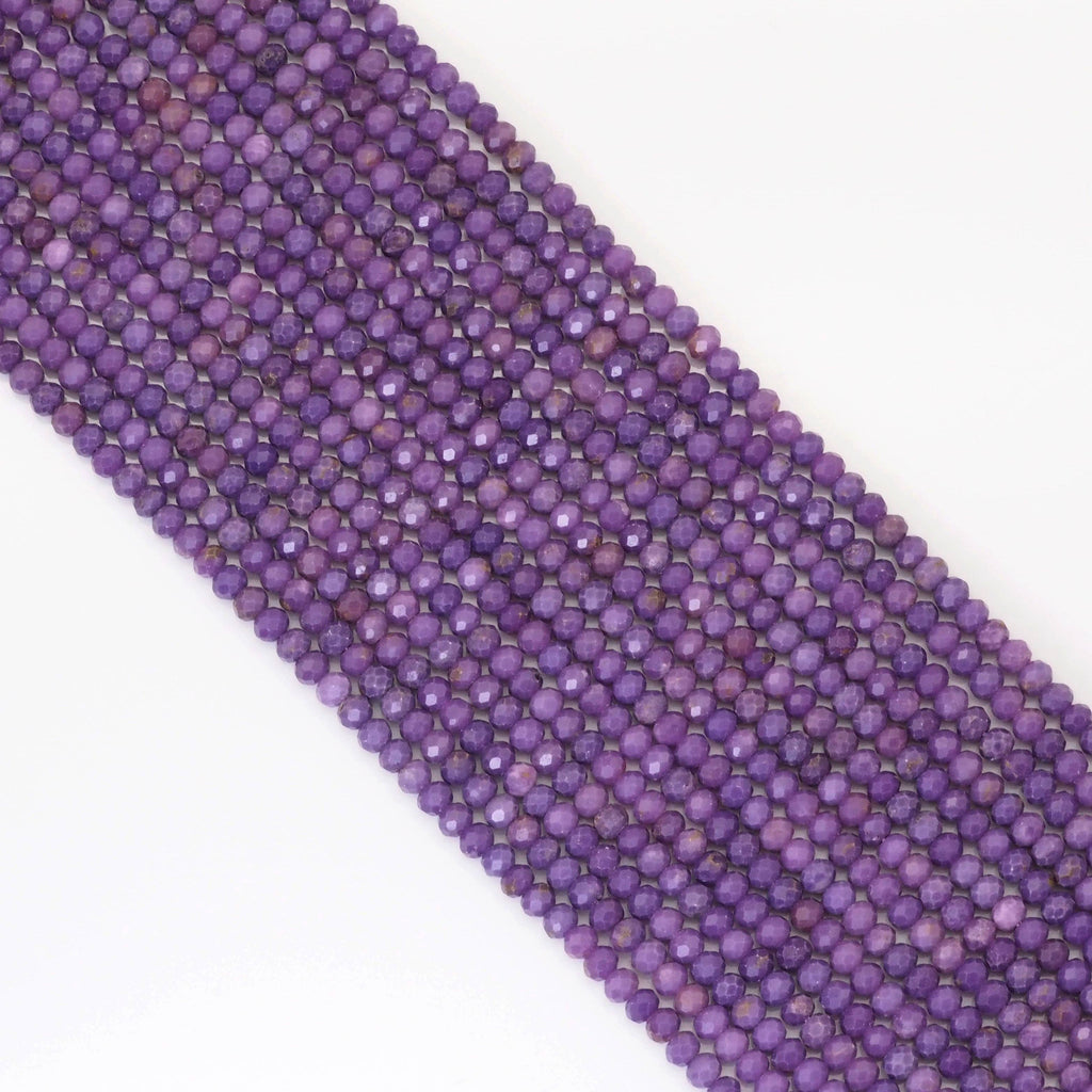 Genuine Phosphosiderite Faceted Rondelle Beads, Sku#U1693