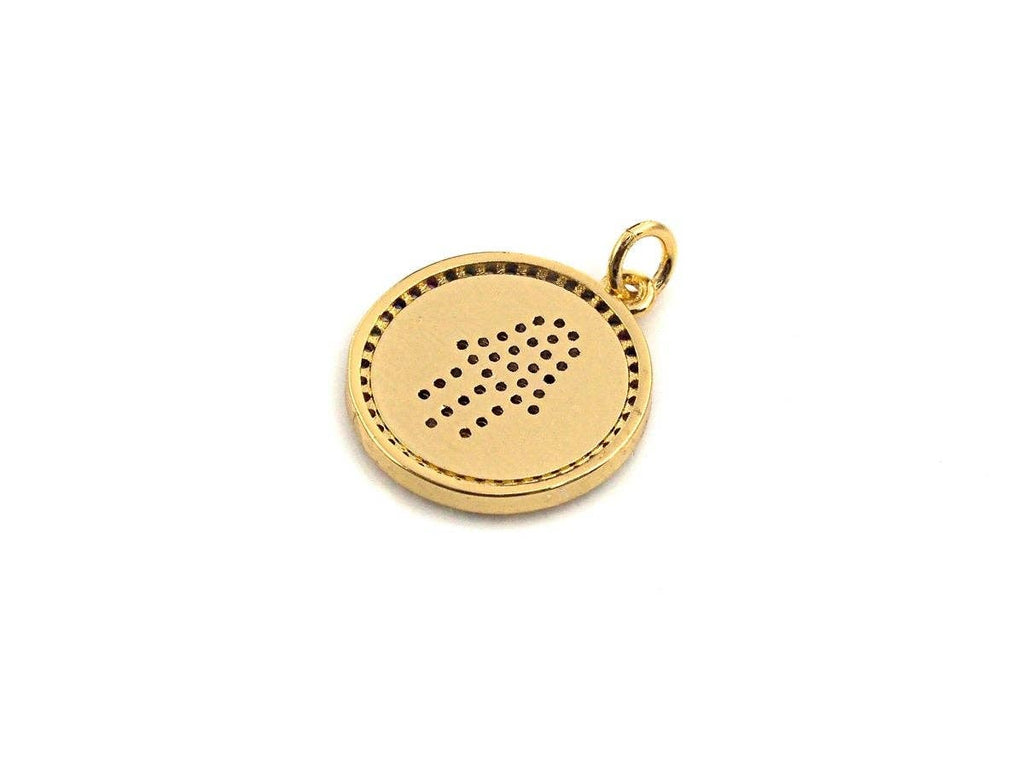 Enamel Colorful Hamsa Hand Coin Pendant,CZ Micro Pave Oil Drop pendant,Enamel pendant,Enamel Jewelry, 17x20mm, sku#F1047C
