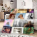 Personalized Album Cover Blanket, Soft Cozy Flannel Throw for Fans, All-Season Home Decor