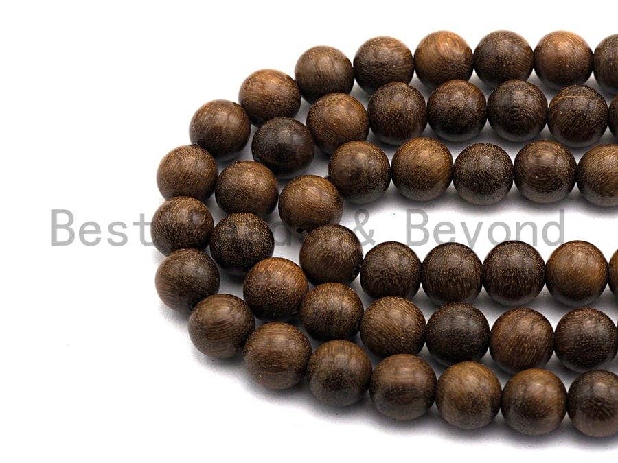 Natural Smooth Round Wood beads, 6mm/8mm/10mm/12mm Natural Brown Wood beads, Natural  Wood Grain Beads, 15.5inch strand,SKU#U469