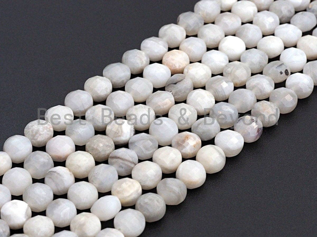 SPECIAL Checkerboard Cut Natural Agate Coin Shape beads, 6mm/8mm/10mm Natural Turtle Shell Cut Agate Beads, 16" Full strand, Sku#U761