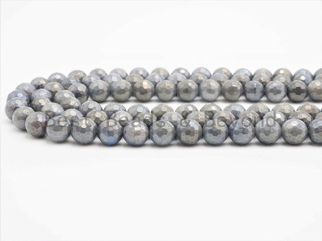 High Quality Natural Faceted Round Labradorite beads, 6mm/8mm/10mm/12mm Gemstone beads, Labradorite Beads,15.5inch strand, SKU#U418